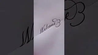 Welcome // Cursive Handwriting With Ball Pen //