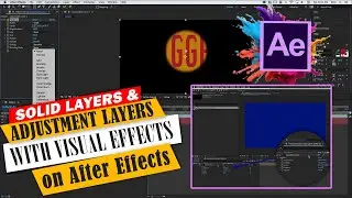 Solid Layers and Adjustment Layers with Visual Effects | Series 49 | #aftereffectstutorial