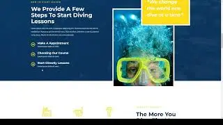 Yache - Scuba Diving Center Elementor Pro Full Site Template Kit travel water games