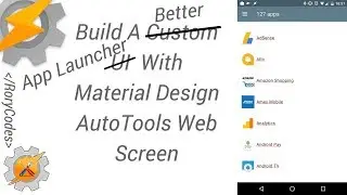 Build A Better App Launcher With Material Design AutoTools Web Screen