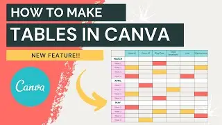 How to make Tables in Canva - NEW Feature!