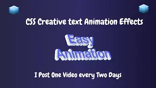 CSS Creative Text Animation Effects | Amazing Animated Text using Html & CSS