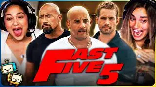 FAST FIVE Movie Reaction! | First Time Watch! | Vin Diesel | Paul Walker | Dwayne 