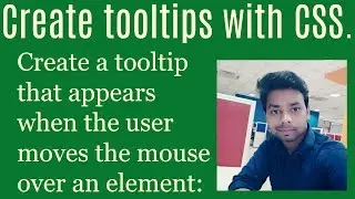 Learn CSS in Hindi | Tooltip CSS in Hindi