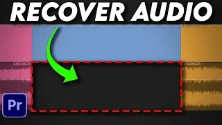 How To Restore Missing Audio From A Clip On Timeline - Premiere Pro
