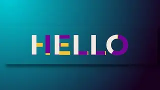 Build Up Text Motion Graphics Animation