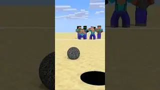 HELP Herobrine Shoot The Bedrock Ball #friendship #shorts #trending #anime