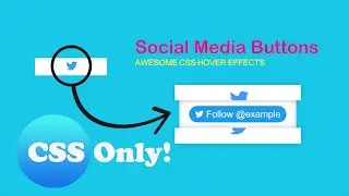 Awesome Social Media Button Hover Effect | CSS Hover Effect @aysantutorials1415