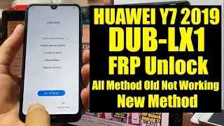 Huawei y7 2019 FRP Bypass Test Point | huawei dub-lx1 Google Account Bypass 2022