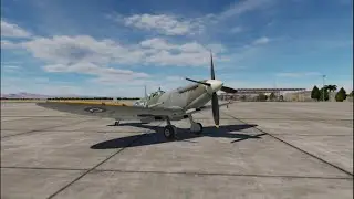 First flight in Supermarine Spitfire Mk.IX (DCS World)