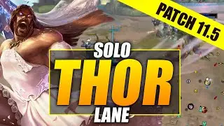 THOR With This Build is CRAZY | SMITE 11.5 Solo Lane