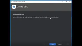 No android SDK Found how to install SDK in android studio IDE.