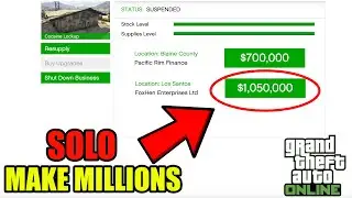 GTA Online | Sell Full Cocaine Stock Solo | Double Money MC Business $1,050,000