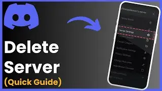 How To Delete A Server On Discord !