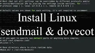 How to install dovecot and sendmail  | Linux mail server (CentOS/RHEL)