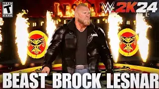 WWE2K24 Beast Brock Lesnar Showcase Hidden Entrance | WWE2K24 PC MODS