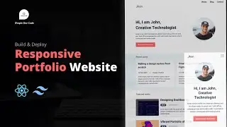 Complete responsive portfolio website using react js and tailwind CSS | Simple Dev Code