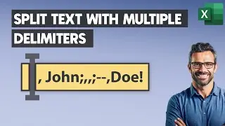 How to Split Text to Columns in Excel with Multiple Delimiters using a TEXTSPLIT Excel Formula