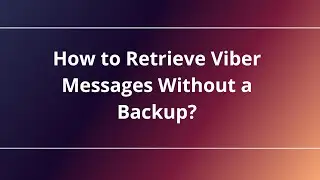 How to Retrieve Viber Messages Without a Backup?