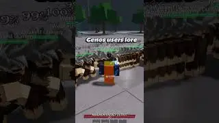 genos users lore in the strongest battlegrounds Roblox