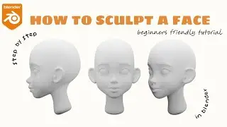 HOW TO SCULPT STYLIZED FACE _ Blender Tutorial