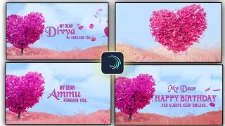 3D Name Art Video Editing In Alight Motion 