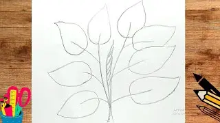 Easy Way To Draw Leaves On A Tree