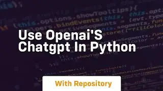 Use openai's chatgpt in python