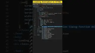 Loading Animation in HTML|| Loader in HTML || 