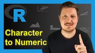 How to Convert a Character to Numeric in R | String Vector & Data Frame Column | as.numeric Function