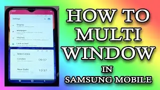 How to enable multi window, pop up window in Samsung A10, A20, A30, A50 | split screen
