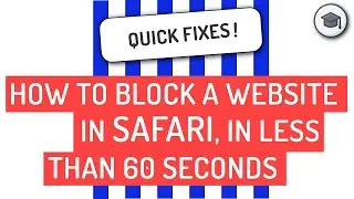 How To Block A Website In Safari In Less Than 60 Secs