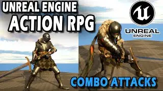 Unreal Engine 5 Melee Combat System Tutorial | Melee Combo Animations | ARPG #9