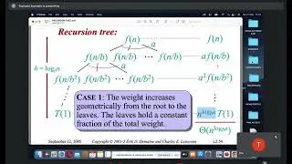 Analysis algorithm recursion tree. part 1