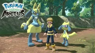 Catching Shiny Alpha Riolu & Shiny Alpha Lucario - Pokémon Legends Arceus