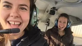 College Girls Flying a Plane?! - First Time Flying