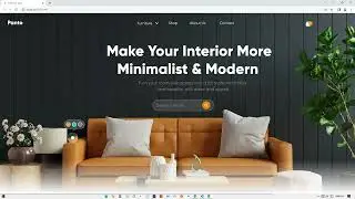 Responsive Furniture Selling Website using Flutter Web