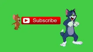 Tom and Jerry Subscribe Green Screen Animation || Tom and Jerry || ROHANBHOGALE ||