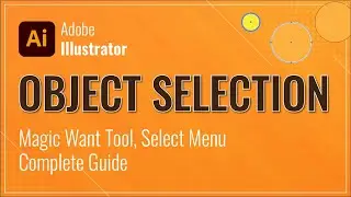 Object Selection by Select Menu and Magic Wand Tool in Adobe Illustrator | Complete Beginner Guide
