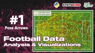 Pass Arrows - Python Football Data Analysis and Visualization