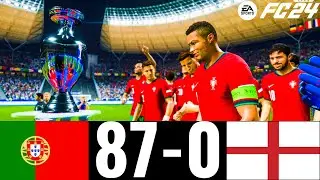 FC 24 - Portugal 87-0 England - UEFA EURO 2024 FINAL | Ft. Ronaldo,Beliingham | PS5™ [4K60]