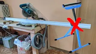 Если нет опоры для торцовки / if no roller stand