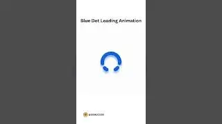 Blue Dot CSS Loading Animation || #animation #css #threejs #coding #developer #loadinganimation