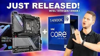 NEW Intel i9 14th gen 14900k CPU + Gigabyte Z790 Aorus Master X motherboard - Review