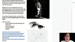 High Key and Low Key Photography Project Entry Doc Explained