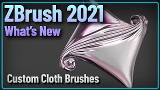 020 ZBrush 2021 Custom Cloth Brushes Elasticity and Simulation Iterations