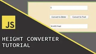 Meter to Feet Converter | Javascript Beginner Project Tutorial