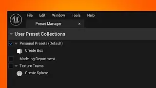 Unreal Engine 5.3 - New Tool Presets | 3D with Kenny