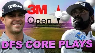 DFS Core Plays - 2023 3M Open Draftkings Golf Picks : Top GPP Plays Priced $8,000+ w/ Gsluke DFS