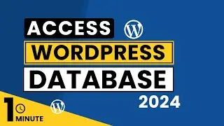 How To Access WordPress Database 2024 | Access WordPress Database PhpMyAdmin